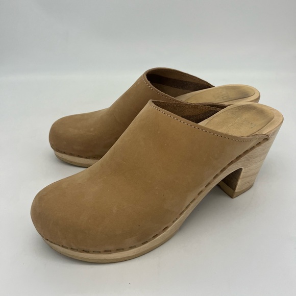 Sven original clogs women’s size 40 (9), tan suede, tall heel - Picture 7 of 7